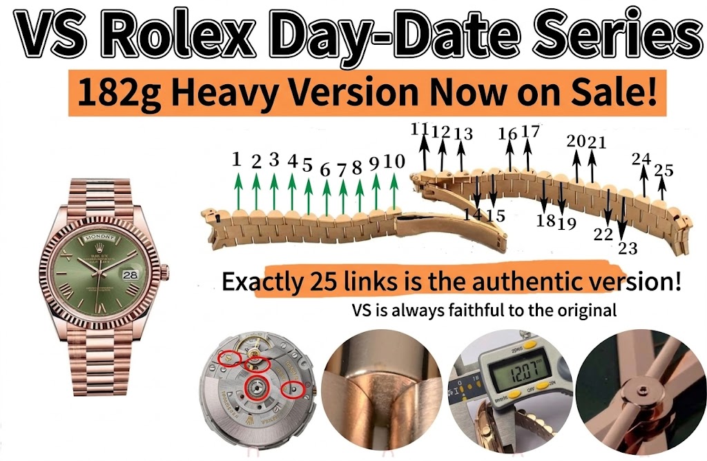 The Ultimate VS Factory (VSF) Rolex Day-Date Review: The 182g Heavyweight 1:1 Super Clone