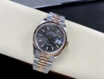 VS Factory Rolex Datejust 36mm Two-Tone Rose Gold Sunburst Slate Dial Jubilee Bracelet (126231) 1:1 Super Clone – DD3235 Movement - Image 6