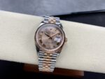 VS Factory Rolex Datejust 36mm Two-Tone Rose Gold Rosé Dial with Diamond Roman Makes (126231) 1:1 Super Clone – DD3235 Movement - Image 4