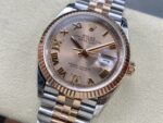 VS Factory Rolex Datejust 36mm Two-Tone Rose Gold Rosé Dial with Diamond Roman Makes (126231) 1:1 Super Clone – DD3235 Movement - Image 5