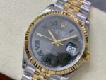 VS Factory Rolex Datejust 41mm Two-Tone Yellow Gold “Wimbledon” Dial Jubilee Bracelet (126333) 1:1 Super Clone – DD3235 Movement - Image 4