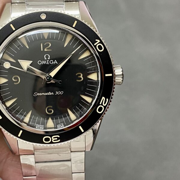 VS Factory Omega Seamaster 300 Heritage 41mm Black Sandwich Dial Stainless Steel Bracelet (234.30.41.21.01.001) 1:1 Super Clone – DD8912 Movement