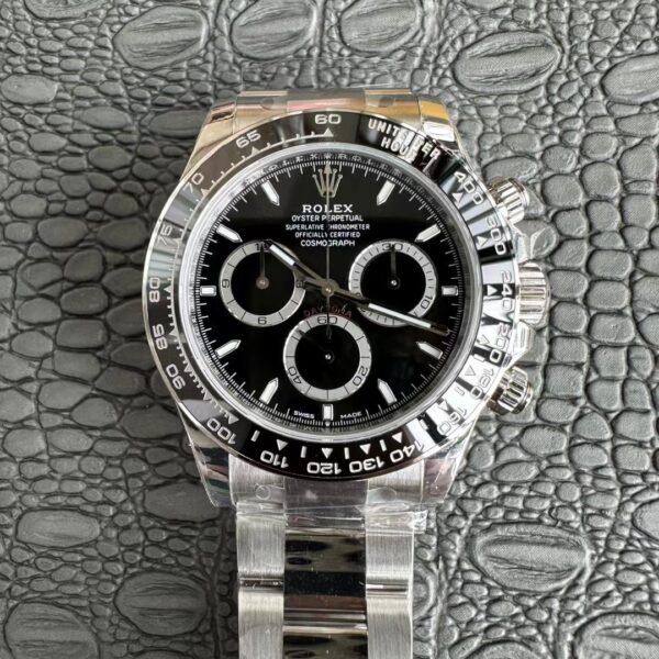 VS Factory Rolex Cosmograph Daytona “Godzilla” Black Dial (126500LN) 1:1 Super Clone – DD4131 Movement