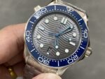 VS Factory Omega Seamaster Diver 300M 42mm Grey Wave Dial Blue Ceramic Bezel Stainless Steel Bracelet (210.30.42.20.06.001) 1:1 Super Clone – DD8800 Movement - Image 3