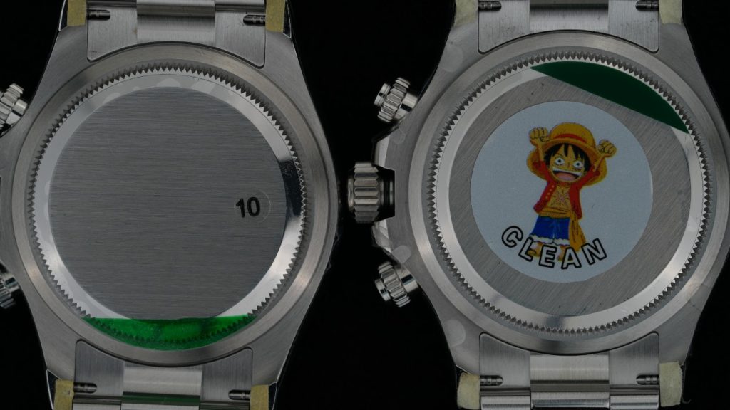 Daytona 126500LN caseback comparison