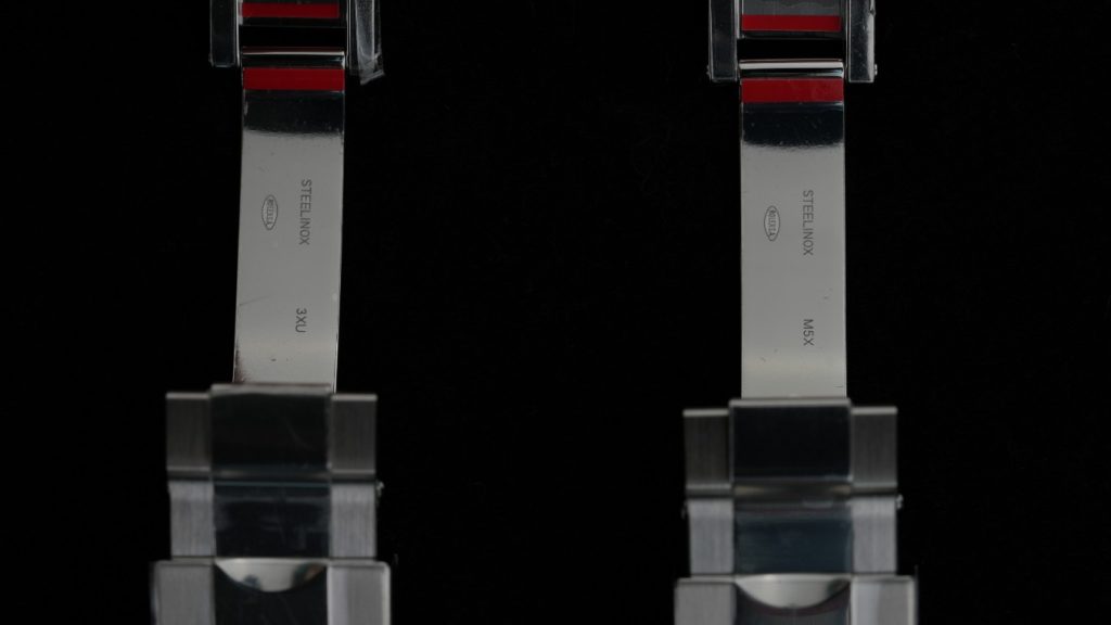 Inner clasp ROLEX scroll and STEELINOX engravings