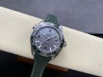 VS Factory Omega Seamaster Planet Ocean 600M 43.5mm Grey Dial Green Ceramic Bezel Green Rubber Strap (215.32.44.21.06.001) 1:1 Super Clone – DD8900 Movement - Image 5