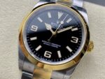 VS Factory Rolex Explorer 36mm Two-Tone Yellow Gold Black “3-6-9” Dial Smooth Bezel Oyster Bracelet (124273) 1:1 Super Clone – DD3230 Movement - Image 3