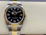 VS Factory Rolex Explorer 36mm Two-Tone Yellow Gold Black “3-6-9” Dial Smooth Bezel Oyster Bracelet (124273) 1:1 Super Clone – DD3230 Movement - Image 2