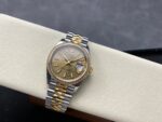 VS Factory Rolex Datejust 36 Two-Tone Yellow Gold Diamond Bezel Golden Fluted Motif (126283RBR) 1:1 Super Clone – DD3235 Movement - Image 5