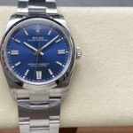VS Factory Rolex Oyster Perpetual 36mm Bright Blue Sunburst Dial Smooth Bezel Oyster Bracelet (126000) 1:1 Super Clone – DD3230 Movement
