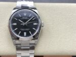 VS Factory Rolex Oyster Perpetual 36mm Bright Black Dial Smooth Bezel Oyster Bracelet (126000) 1:1 Super Clone – DD3230 Movement - Image 2