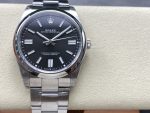 VS Factory Rolex Oyster Perpetual 41mm Bright Black Dial Smooth Bezel Oyster Bracelet (124300) 1:1 Super Clone – DD3230 Movement