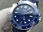 VS Factory Omega Seamaster Diver 300M 42mm Blue Wave Dial Blue Ceramic Bezel Blue Rubber Strap (210.32.42.20.03.001) 1:1 Super Clone – DD8800 Movement - Image 3