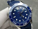 VS Factory Omega Seamaster Diver 300M 42mm Blue Wave Dial Blue Ceramic Bezel Blue Rubber Strap (210.32.42.20.03.001) 1:1 Super Clone – DD8800 Movement - Image 4