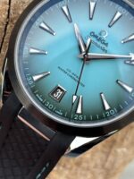 VS Factory Omega Seamaster Aqua Terra 150M 41mm Gradient Turquoise Dial Ceramic Bezel (220.32.41.21.03.001) 1:1 Super Clone – DD8900 Movement - Image 8
