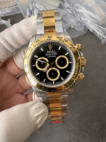 VS Factory Rolex Cosmograph Daytona Two-Tone Yellow Gold Black Dial (126503) 1:1 Super Clone – DD4131 Movement - Image 2