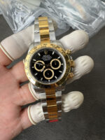 VS Factory Rolex Cosmograph Daytona Two-Tone Yellow Gold Black Dial (126503) 1:1 Super Clone – DD4131 Movement - Image 6