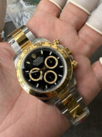 VS Factory Rolex Cosmograph Daytona Two-Tone Yellow Gold Black Dial (126503) 1:1 Super Clone – DD4131 Movement - Image 7