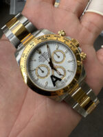 VS Factory Rolex Cosmograph Daytona Two-Tone Yellow Gold White Dial (126503) 1:1 Super Clone – DD4131 Movement - Image 5