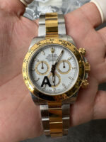 VS Factory Rolex Cosmograph Daytona Two-Tone Yellow Gold White Dial (126503) 1:1 Super Clone – DD4131 Movement - Image 2