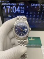 VS Factory Rolex Datejust 36mm Blue Fluted Motif Dial Jubilee Bracelet (126234) 1:1 Super Clone – DD3235 Movement - Image 2
