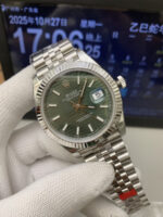 VS Factory Rolex Datejust 41mm Green Fluted Motif Dial Fluted Bezel Jubilee Bracelet (126334) 1:1 Super Clone – DD3235 Movement - Image 3