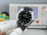 VS Factory Rolex Explorer 39mm Black “3-6-9” Dial Smooth Bezel Oysterflex Strap (214270 Custom) 1:1 Super Clone – DD3230 Movement - Image 7
