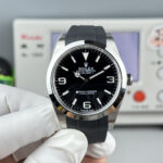 VS Factory Rolex Explorer 39mm Black “3-6-9” Dial Smooth Bezel Oysterflex Strap (214270 Custom) 1:1 Super Clone – DD3230 Movement