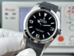 VS Factory Rolex Explorer 39mm Black “3-6-9” Dial Smooth Bezel Oysterflex Strap (214270 Custom) 1:1 Super Clone – DD3230 Movement - Image 3