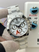 VS Factory Rolex Cosmograph Daytona White Dial Steel Bezel (116520) 1:1 Super Clone – DD4130 Movement - Image 3