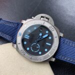 VS Factory Panerai Submersible 47mm Matte Titanium / Electric Blue Accents 1:1 Super Clone – DDP.9010 Movement - Image 5