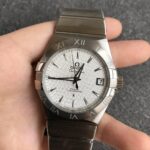 VS Factory Omega Constellation Co-Axial 38mm Silver Textured Dial (123.10.38.21.02.001) 1:1 Super Clone – DD8500 Movement - Image 5