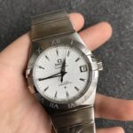VS Factory Omega Constellation Co-Axial 38mm Silver Textured Dial (123.10.38.21.02.001) 1:1 Super Clone – DD8500 Movement - Image 7
