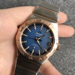 VS Factory Omega Constellation Co-Axial 38mm Two-Tone Sedna Gold Blue Dial (123.20.38.21.03.002) 1:1 Super Clone – DD8500 Movement - Image 4