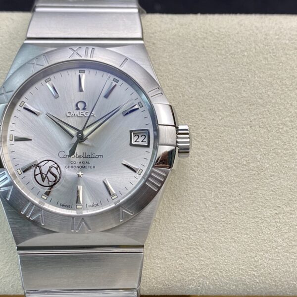 VS Factory Omega Constellation 38mm Steel Silver Dial (123.10.38.21.02.001) 1:1 Super Clone – DD8500 Movement
