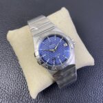 VS Factory Omega Constellation Co-Axial 38mm Blue Textured Dial (123.10.38.21.03.001) 1:1 Super Clone -DD8500 Movement - Image 3