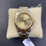 VS Factory Rolex Datejust 41mm Champagne Sunburst Dial Fluted Bezel Oyster Bracelet (126333) 1:1 Super Clone – DD3235 Movement - Image 2