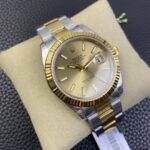 VS Factory Rolex Datejust 41mm Champagne Sunburst Dial Fluted Bezel Oyster Bracelet (126333) 1:1 Super Clone – DD3235 Movement - Image 3