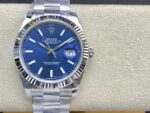 VS Factory Rolex Datejust 41mm Blue Sunburst Dial Fluted Bezel Oyster Bracelet (126334) 1:1 Super Clone – DD3235 Movement - Image 2