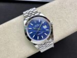 VS Factory Rolex Datejust 41mm Blue Sunburst Dial Smooth Bezel Jubilee Bracelet (126300) 1:1 Super Clone – DD3235 Movement - Image 6