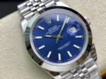 VS Factory Rolex Datejust 41mm Blue Sunburst Dial Smooth Bezel Jubilee Bracelet (126300) 1:1 Super Clone – DD3235 Movement - Image 3