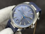 VS Factory Omega Seamaster Aqua Terra 150M 41mm Blue Dial Blue Rubber (220.12.41.21.03.002) 1:1 Super Clone -DD8900 Movement - Image 4