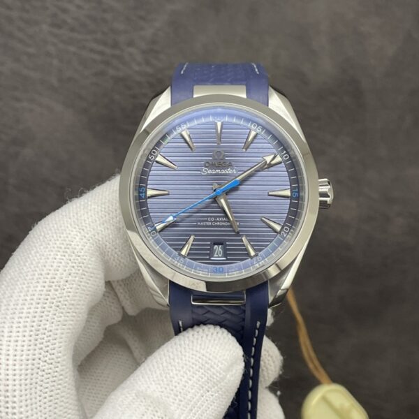 VS Factory Omega Seamaster Aqua Terra 150M 41mm Blue Dial Blue Rubber (220.12.41.21.03.002) 1:1 Super Clone -DD8900 Movement