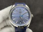 VS Factory Omega Seamaster Aqua Terra 150M 41mm Blue Dial Blue Rubber (220.12.41.21.03.002) 1:1 Super Clone -DD8900 Movement - Image 3