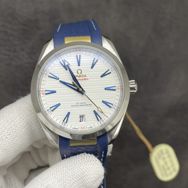 VS Factory Omega Seamaster Aqua Terra 150M 41mm Two-Tone Sedna Gold Silver Dial (220.22.41.21.02.001) 1:1 Super Clone – DD8900 Movement