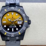 VS Factory Rolex Submariner Date “DiW Yellow Gradient” PVD & Carbon Bezel 1:1 Super Clone – DD3135 Movement