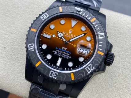 VS Factory Rolex Submariner Date “DiW Orange Gradient” PVD & Carbon Bezel 1:1 Super Clone – DD3135 Movement