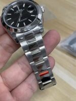 VS Factory Rolex Datejust 41mm Black Sunburst Dial Smooth Bezel Oyster Bracelet (126300) 1:1 Super Clone – DD3235 Movement - Image 6