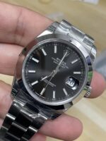 VS Factory Rolex Datejust 41mm Black Sunburst Dial Smooth Bezel Oyster Bracelet (126300) 1:1 Super Clone – DD3235 Movement - Image 5